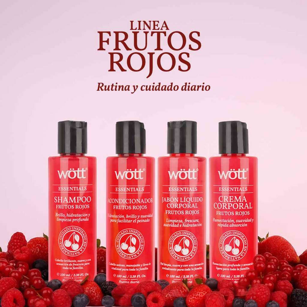 CREMA CORPORAL FRUTOS ROJOS WOTT 100 ML