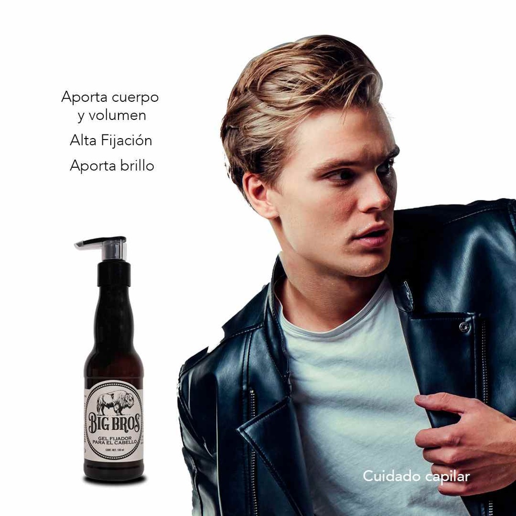 GEL BIG BROS FIJADOR PARA EL CABELLO 180 ML
