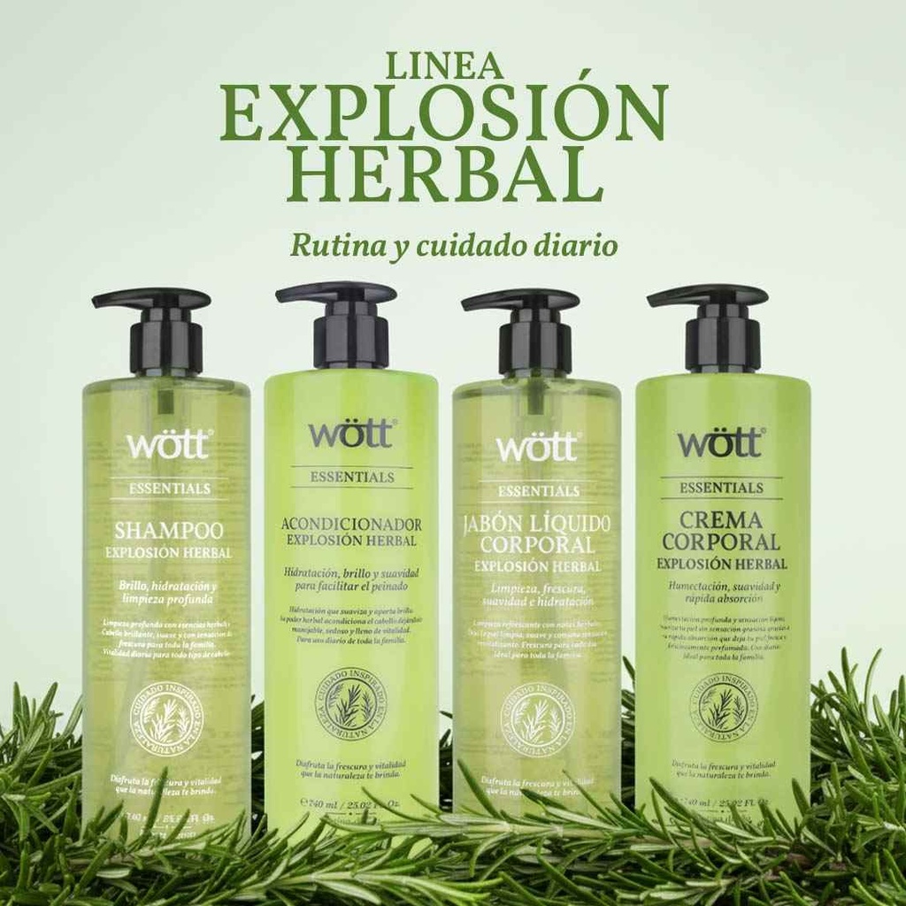 JABON CORPORAL HERBAL WOTT 740 ML