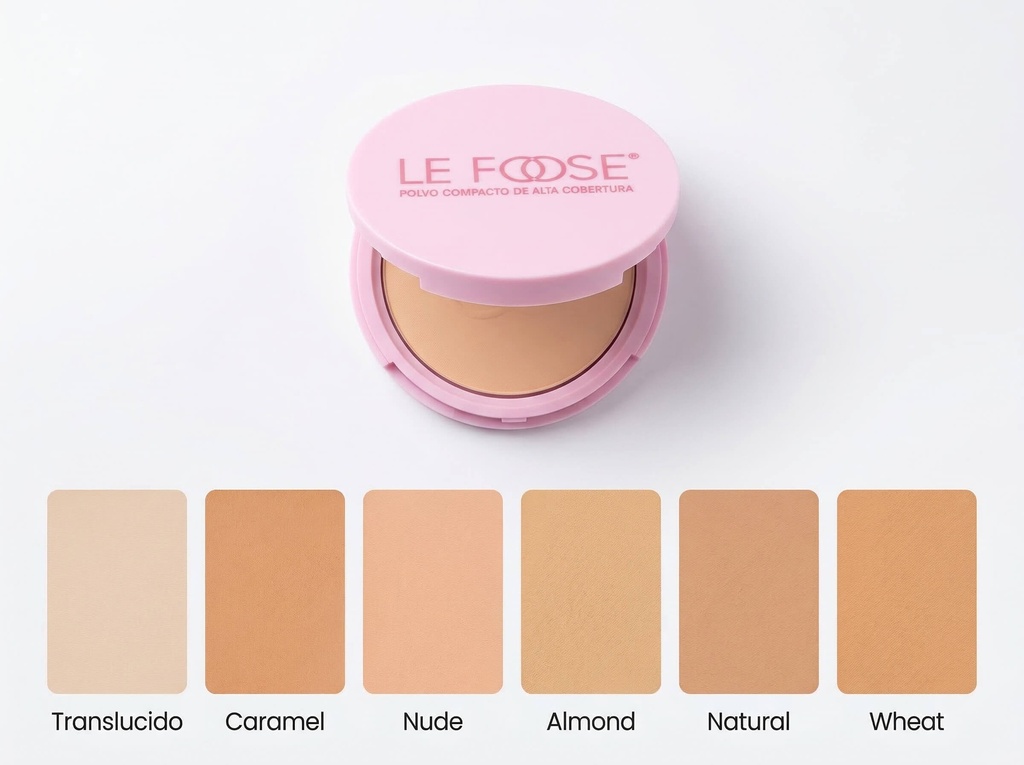 MAQUILLAJE POLVO LE FOOSE TONO CARAMEL