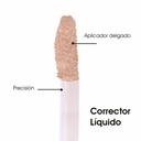 Corrector Liquido de Alta Cobertura Acabado Mate y Larga Duración para Ojeras e Imperfecciones Tono Ivory Le Foose