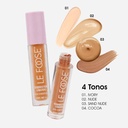 Corrector Liquido de Alta Cobertura Acabado Mate y Larga Duración para Ojeras e Imperfecciones Tono Cocoa Le Foose