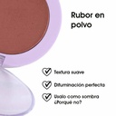 Rubor en Polvo Acabado Natural Color Intenso Textura Ligera y Difuminado Uniforme Tono Canela Le Foose