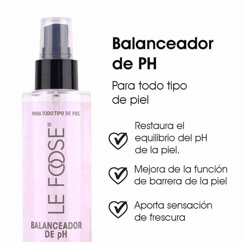 Balanceador de PH Facial Profesional con Hidratación y Preparación para Maquillaje Efecto Calmante Le Foose