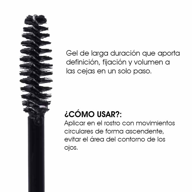 Gel para Cejas de Definición Transparente y Fijación de Larga Duración y Acabado Natural Le Foose