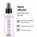 Agua Micelar para Limpieza Facial Suave Hidratante Ideal para Piel Sensible Uso Diario Le Foose