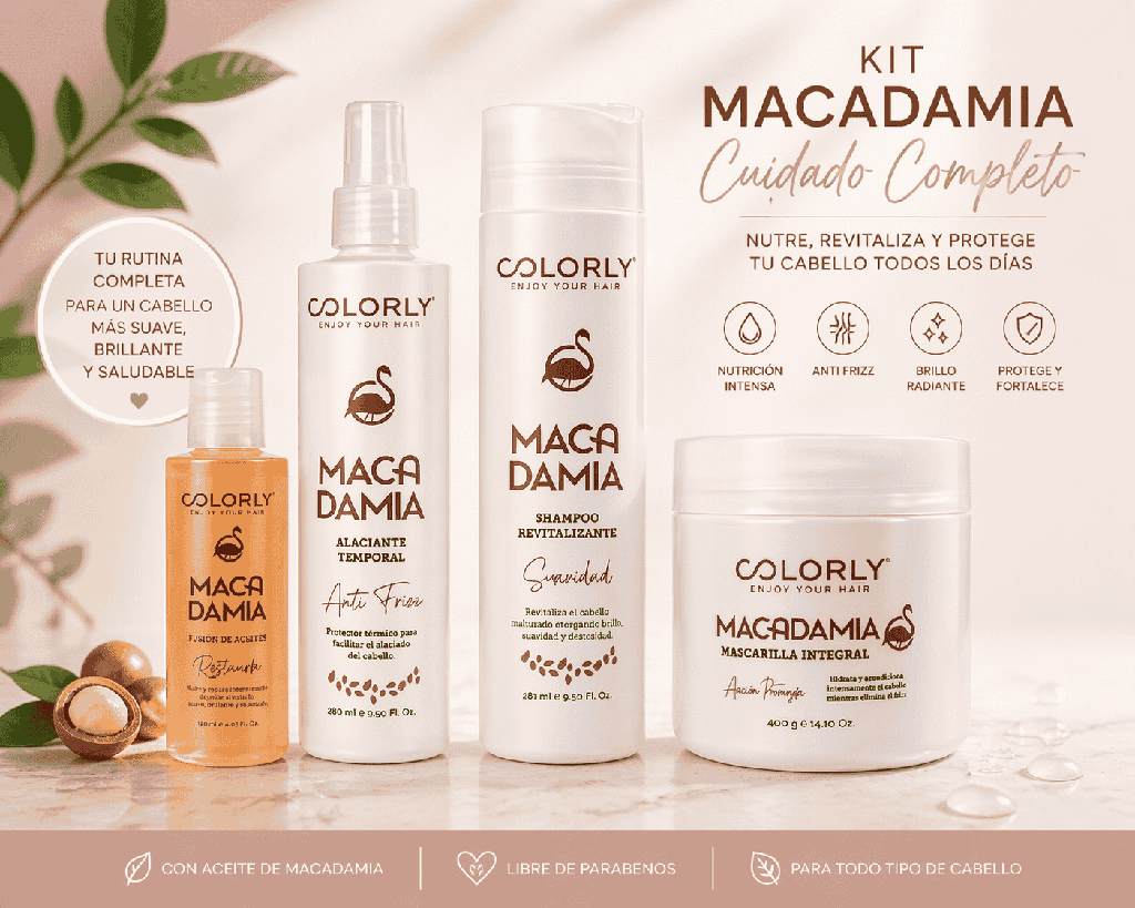 Kit Macadamia Colorly – Hidratación, Suavidad y Brillo