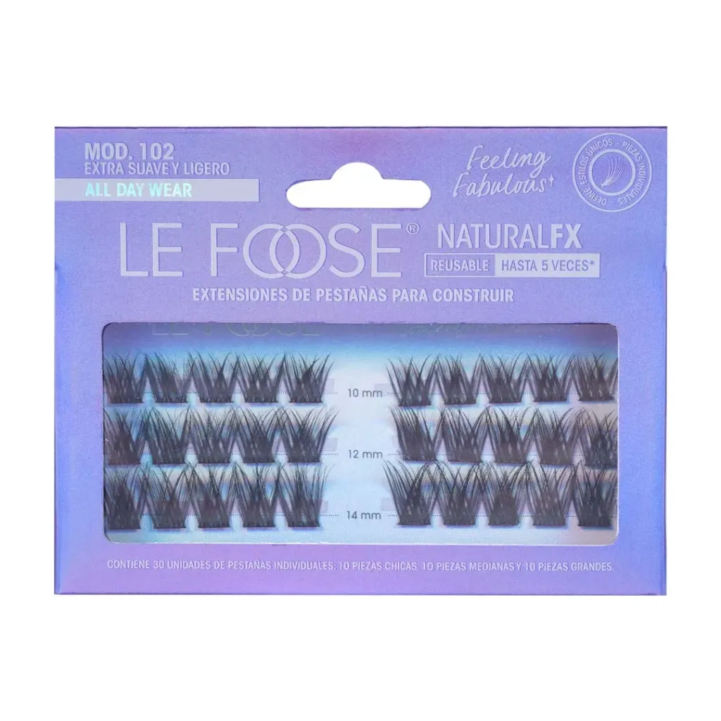 [EXTLF-102] Extensiones De Pestaña Construibles Natural Fx Le Foose 102