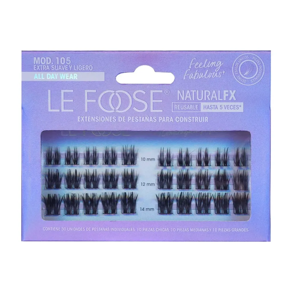 [EXTLF-105] Extensiones De Pestaña Construibles Natural Fx Le Foose 105