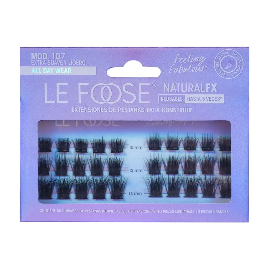 [EXTLF-107] Extensiones De Pestaña Construibles Natural Fx Le Foose 107