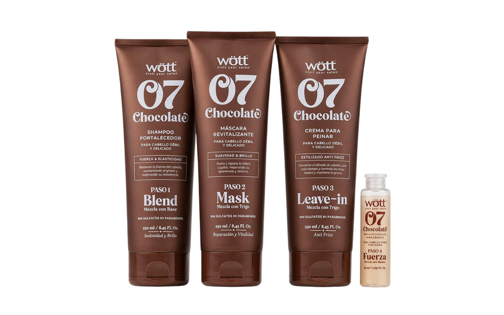 [kit-choco] Kit Wött 07 Chocolate – Hidratación Profunda y Cabello Sedoso