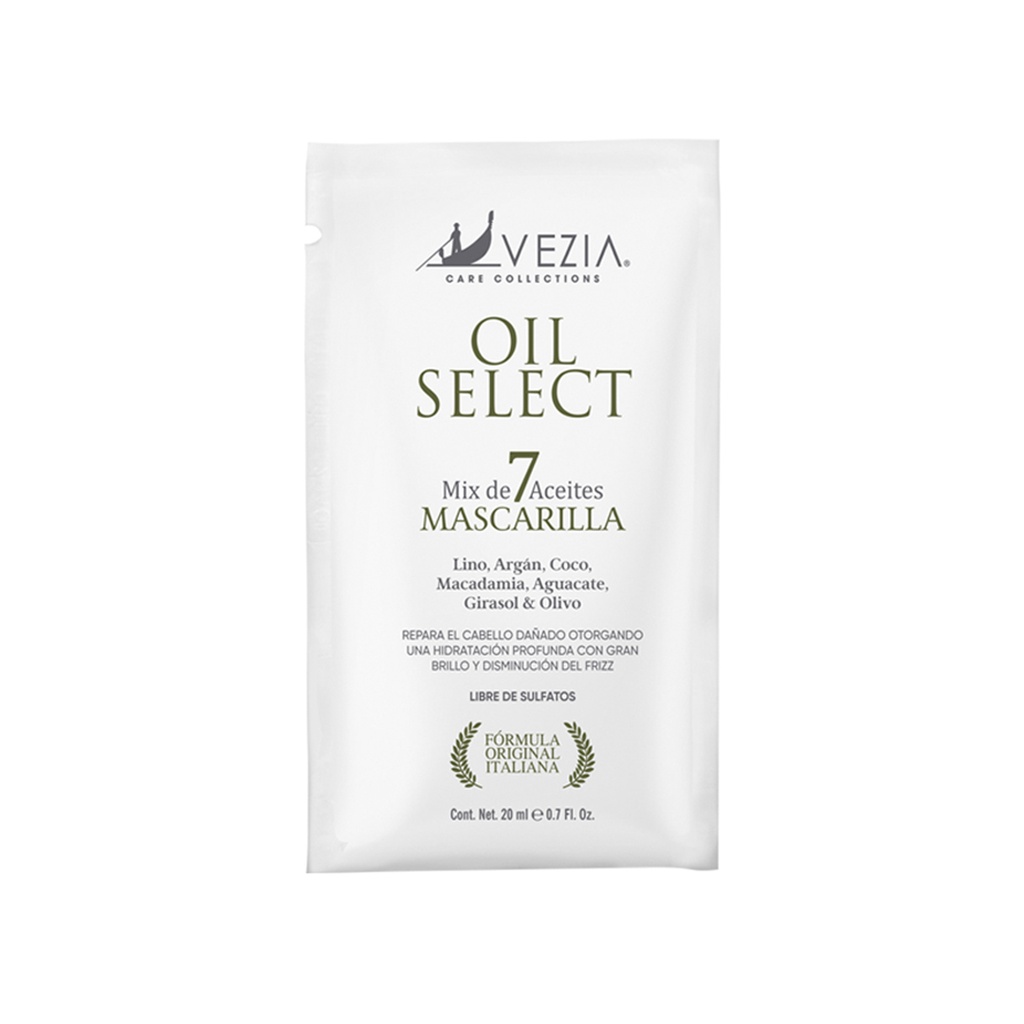 [OIL6] MASCARILLA EN SOBRE MIX 7 ACEITES OIL SELECT20 ML