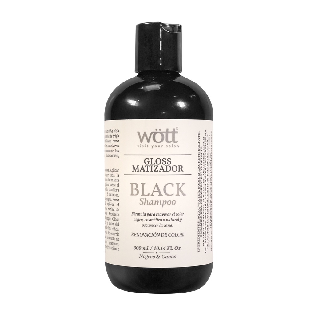 SHAMPOO WOTT MATIZADOR BLACK 300 ML