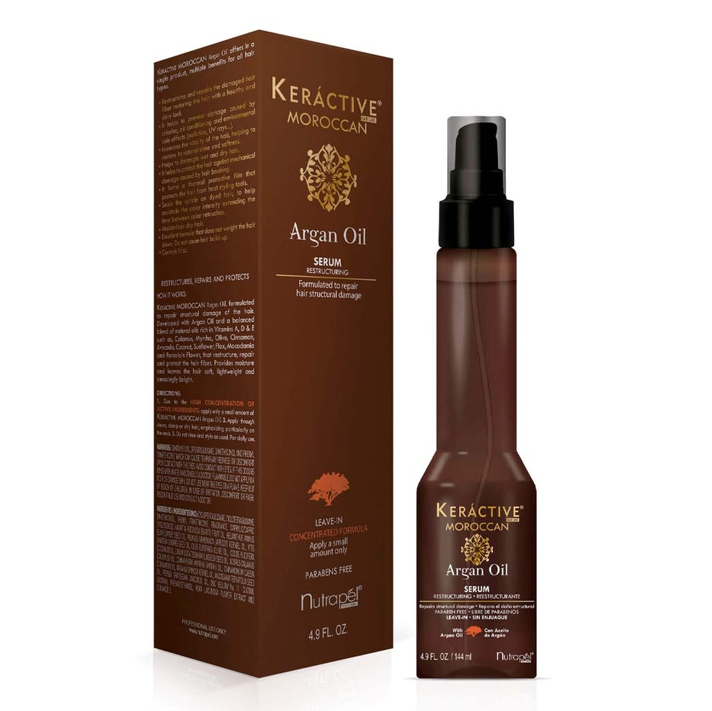 TRAT. KERACTIVE MOROCCAN ARGAIN OIL 144 ML.
