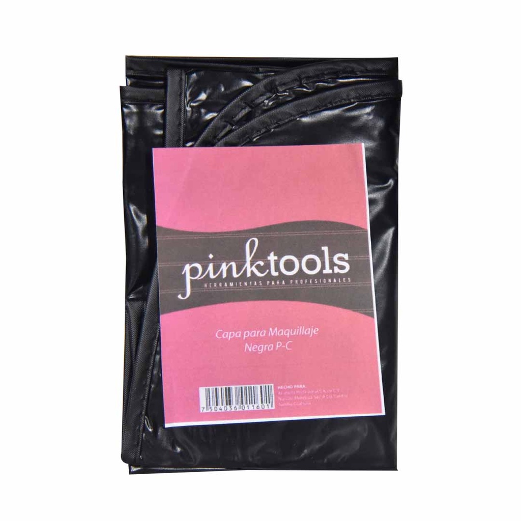 CAPA PARA MAQUILLAJE NEGRA PINK TOOLS