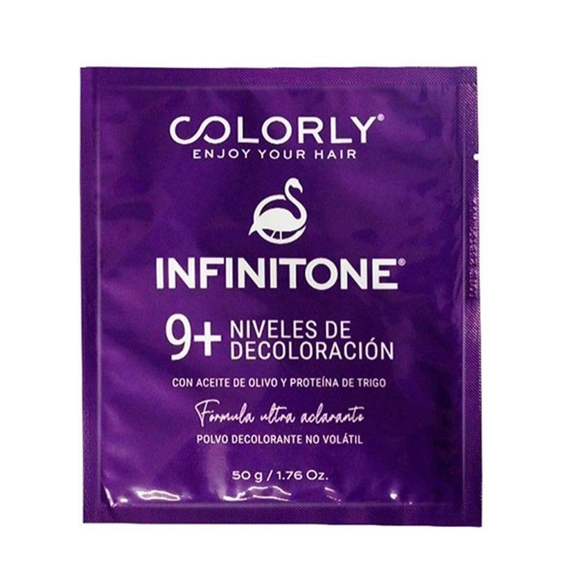 Decolorante Infinitone Colorly En Sobre, Polvo Azul 50gr 