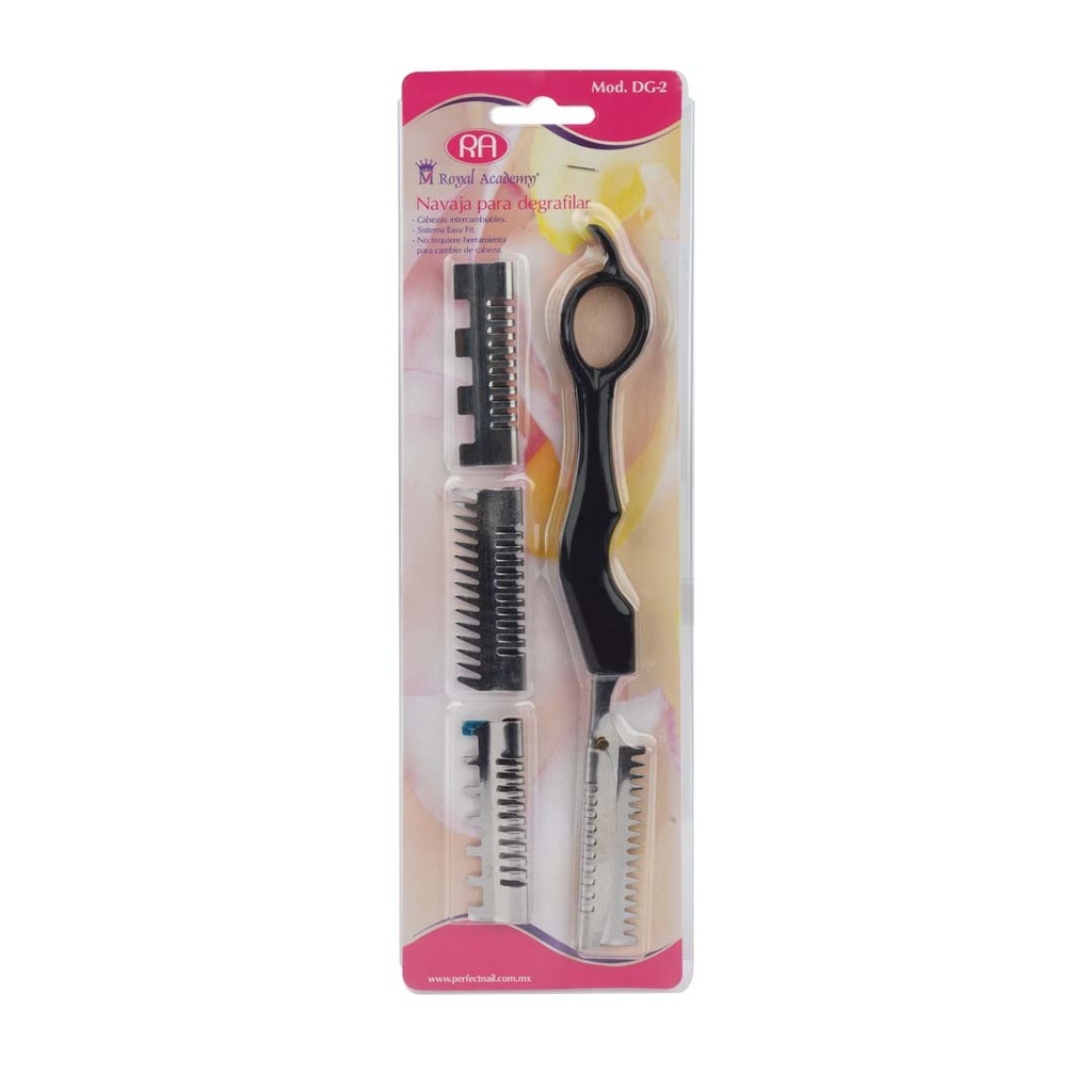 NAVAJA PARA DEGRAFILAR C/3 PEINES GLOBUS