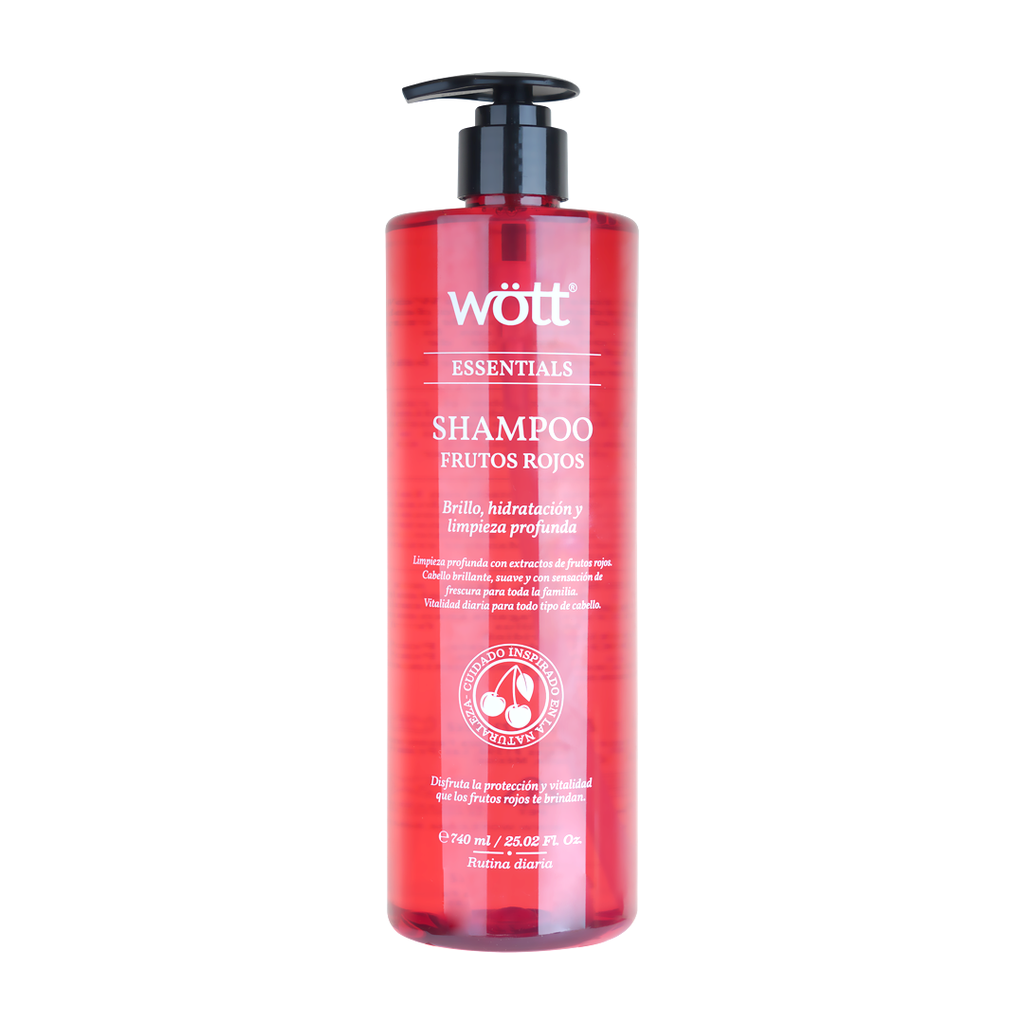 SHAMPOO FRUTOS ROJOS WOTT 740 ML.