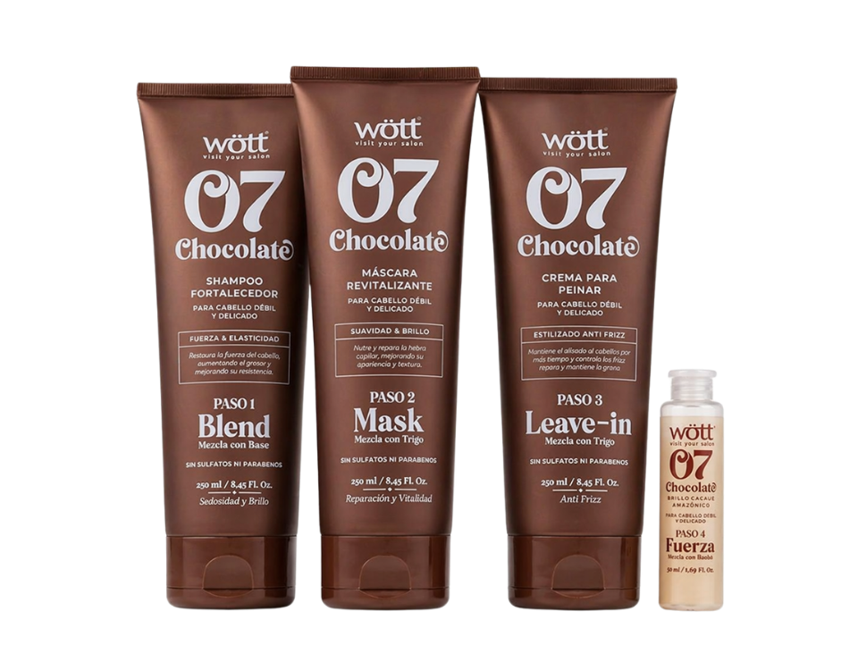 Kit Wött 07 Chocolate – Hidratación Profunda y Cabello Sedoso