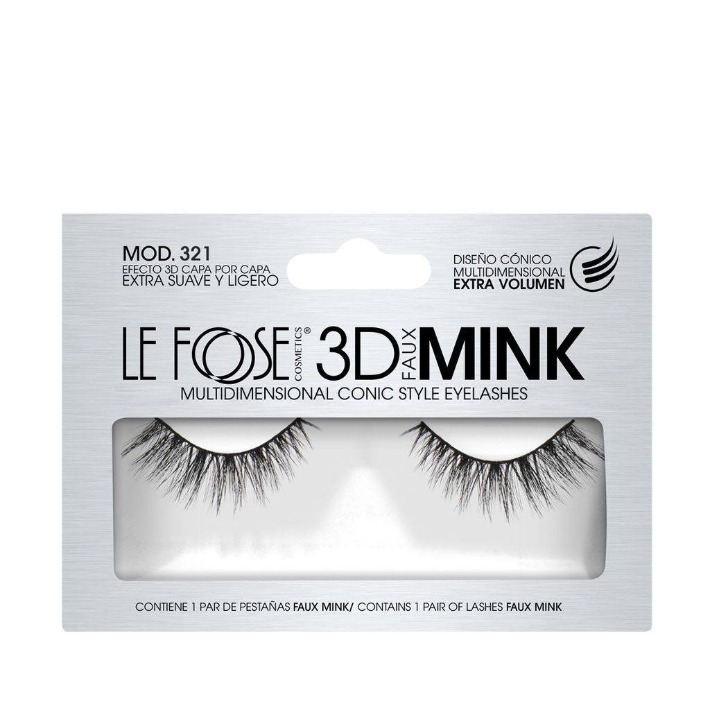 [LF321] PESTAÑA LE FOOSE 3D MOD.321 DEMI WISPIES