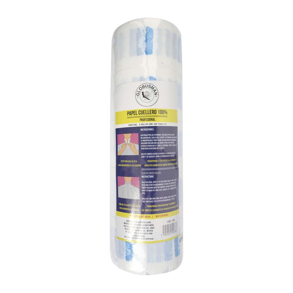 PAPEL CUELLERO C/5 ROLLOS