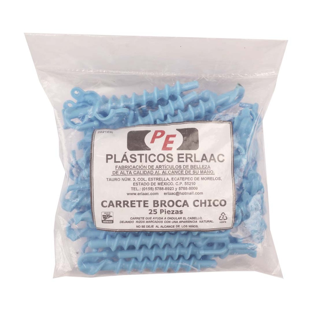 [PER-14] ESPIRAL AZUL PINK TOOLS C/25 PZS 035-0355