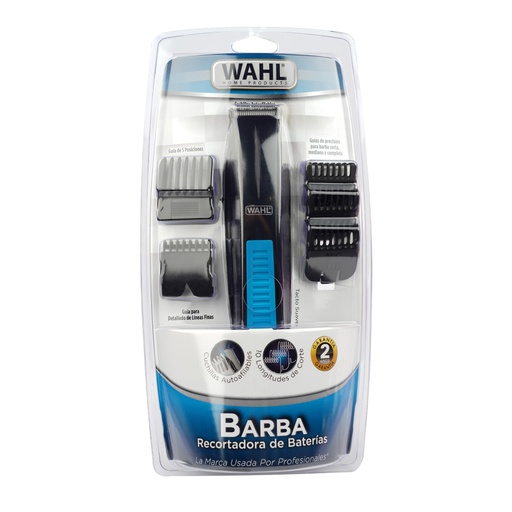 [5537-506] BEARD TRIMMER 8 PIECE BATTERY WAHL