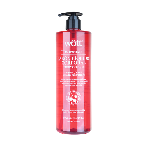 [WFR-JAB] JABON CORPORAL FRUTOS ROJOS WOTT 740 ML.