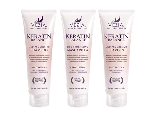 [PAQ.KERA] Kit Keratin Balance Vezia – Control Frizz y Liso Intenso