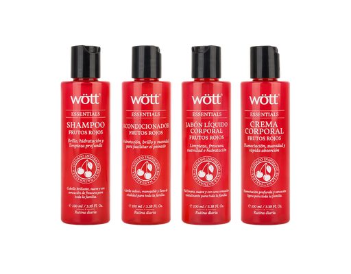 [KIT MINI FRUTOS] Kit Familiar Frutos Rojos 100 ml – Rutina Completa Travel Size