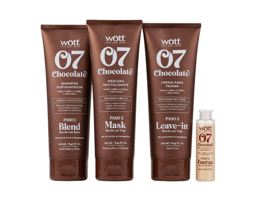 [kit-choco] Kit Wött 07 Chocolate – Hidratación Profunda y Cabello Sedoso