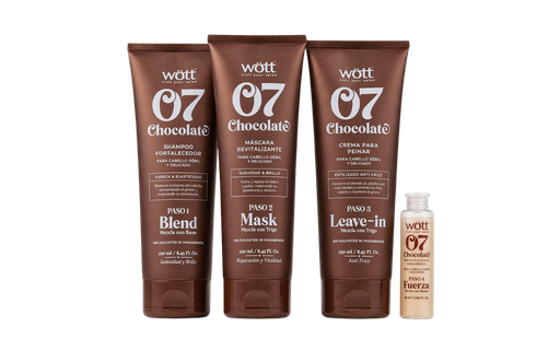 [kit-choco] Kit Wött 07 Chocolate – Hidratación Profunda y Cabello Sedoso