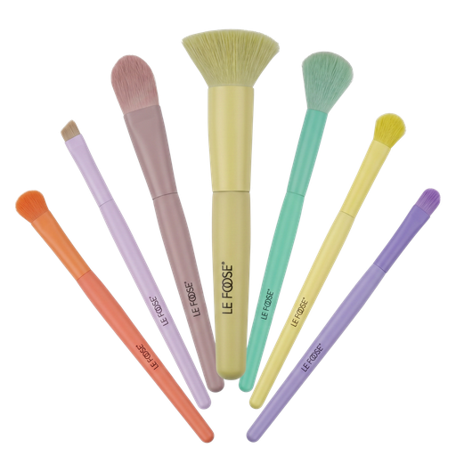 [kit-brocha] Kit de 7 Brochas de Maquillaje Le Foose para Rostro y Ojos