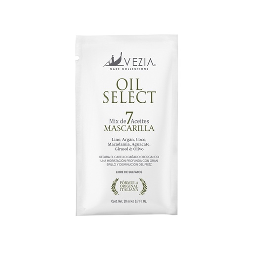 [OIL6] MASCARILLA EN SOBRE MIX 7 ACEITES  OIL SELECT20 ML
