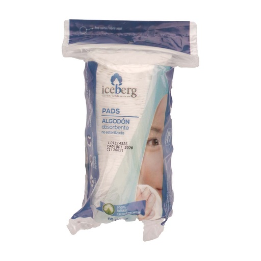 [MER87] ALMOHADILLA FACIAL ICEBERG C/ 60 0 100 PIEZAS