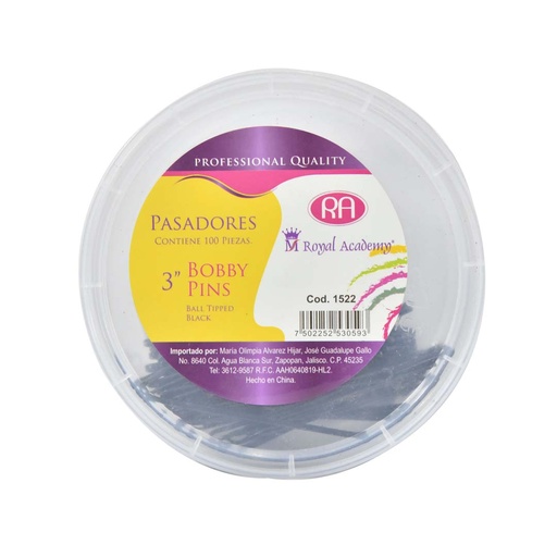 [1522] PASADOR PROF NEGRO JUMBO C/100 RA3